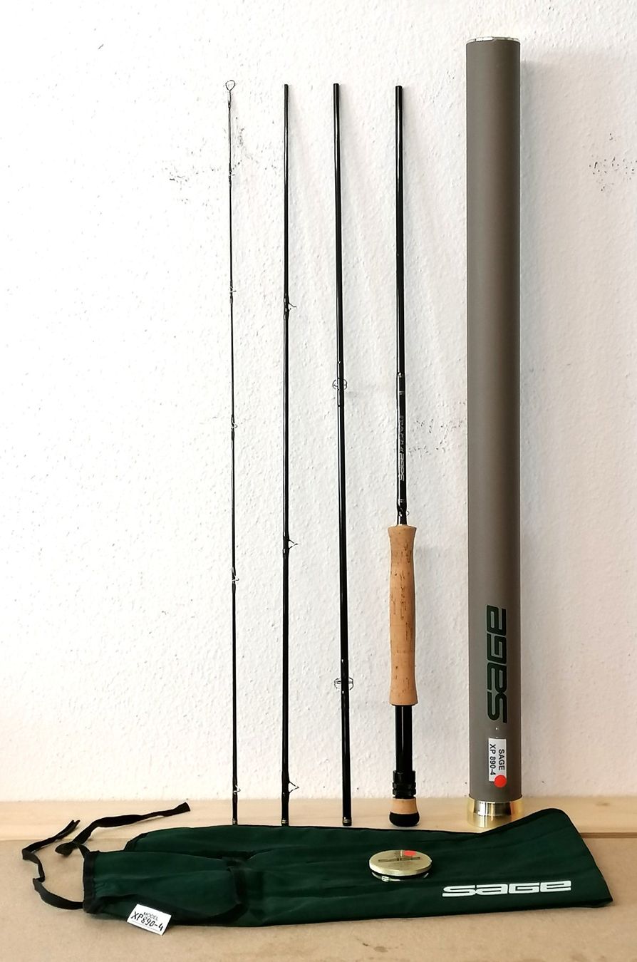 Sage Canne da pesca: SAGE XP 890-4 9’ 8wt 4-teilig – Usato da Reinach BL venduto da fliegenrolli
