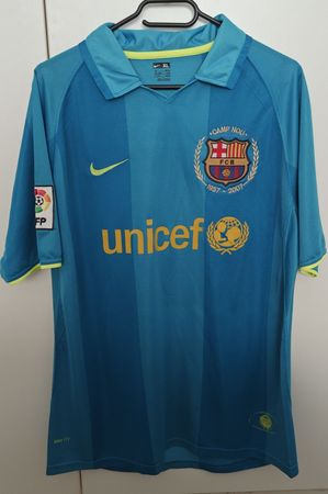 Fussballtrikot FC Barcelona blau Messi 19 Gr. XL 2007/08! 🔥