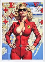 Death NYC Ed Pop Art Druck " Vuitton Ferrari Hot Pin Up Girl