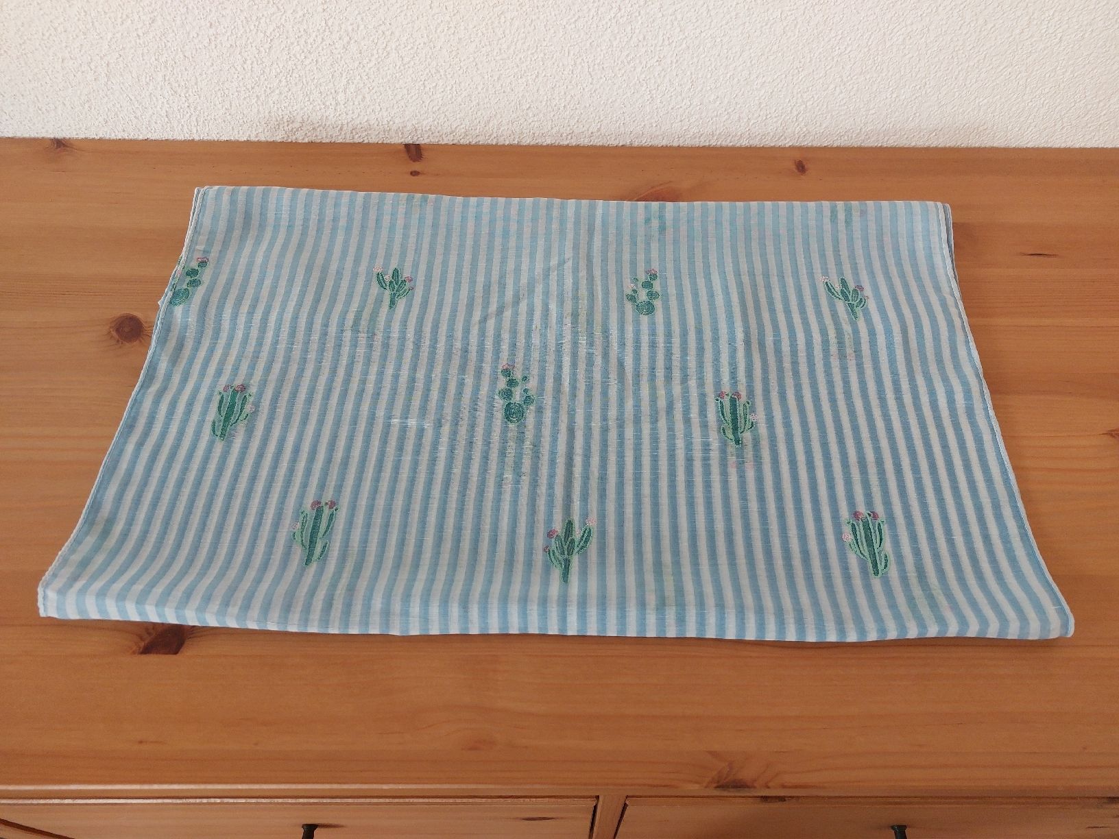 Foulards, Tücher & Schals: Schal gestreift mit Kakteen  – Neu (gemäss Beschreibung) aus Effingen von roe_7mb7