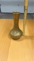 Vintage Blumenvase /Messing /floraler Gravur