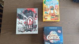 Drei Brettspiele für eine Spielzeit von unter 30 minuten