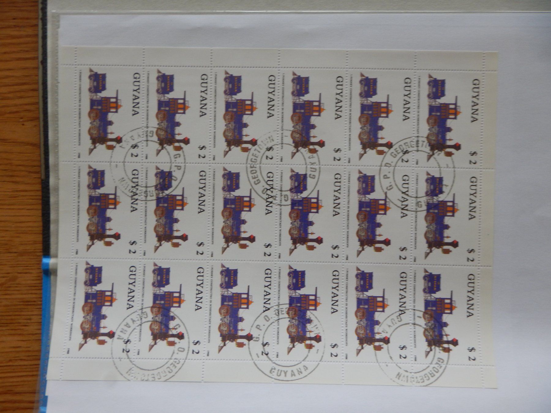Alle Briefmarken: Guyana 7 Blöcke gest. – Gebraucht aus Zürich von Muehlekauf 1