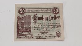 50 Heller 1920 Notgeld Marktgemeinde Purkersdorf (S6)