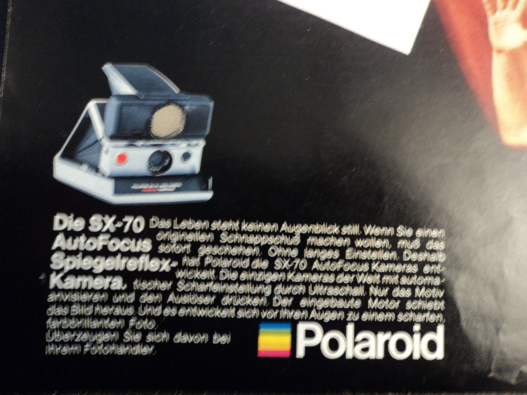 Documenti: Prospekt Werbung Polaroid 1977 – Usato da Schwarzenburg venduto da modelCARama