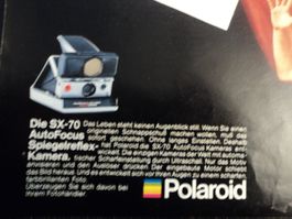 Prospekt Werbung Polaroid 1977