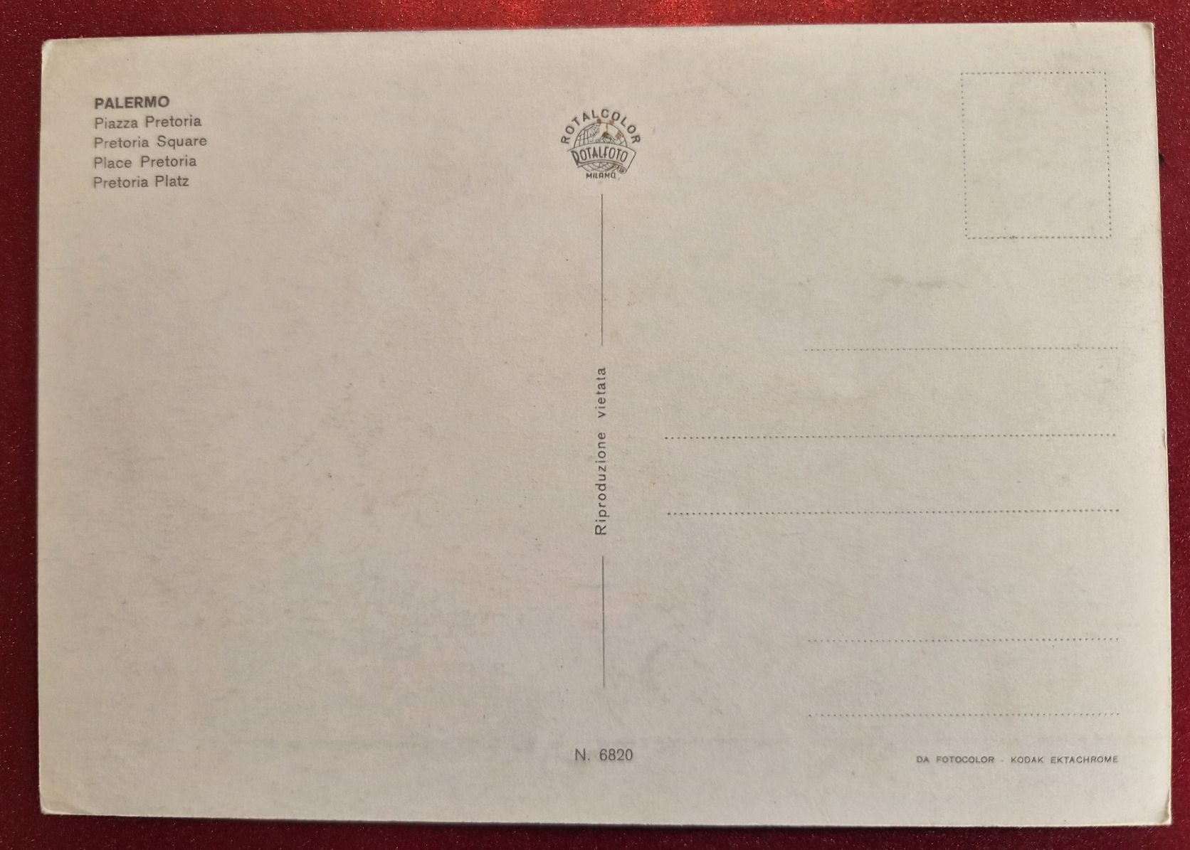 Cartoline postali: Palermo Piazza Pretoria top – Nuovo (secondo la descrizione) da Melchnau venduto da Arthurius 1