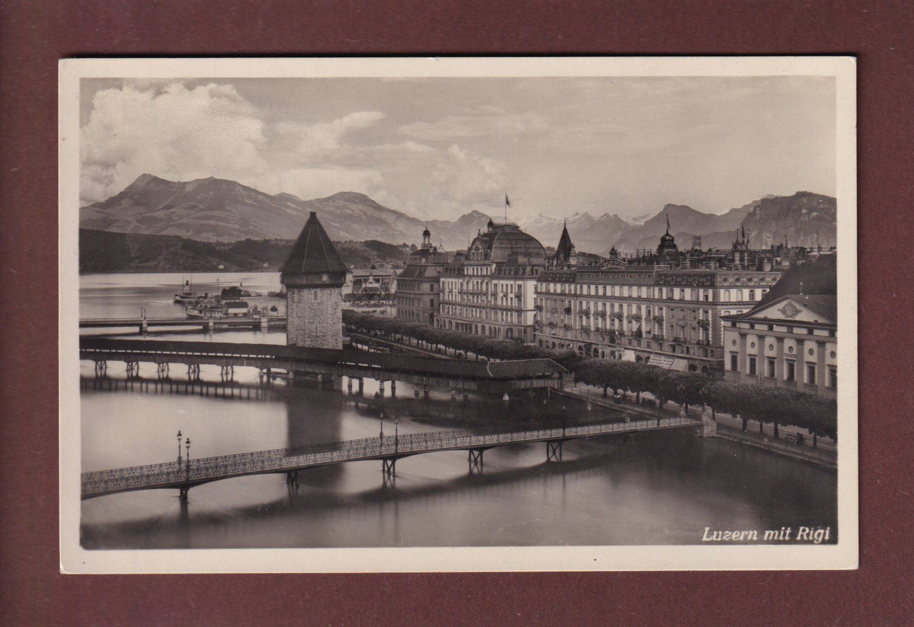 Ansichtskarten: LUZERN mit Rigi – Gebraucht aus Pully von nicecards