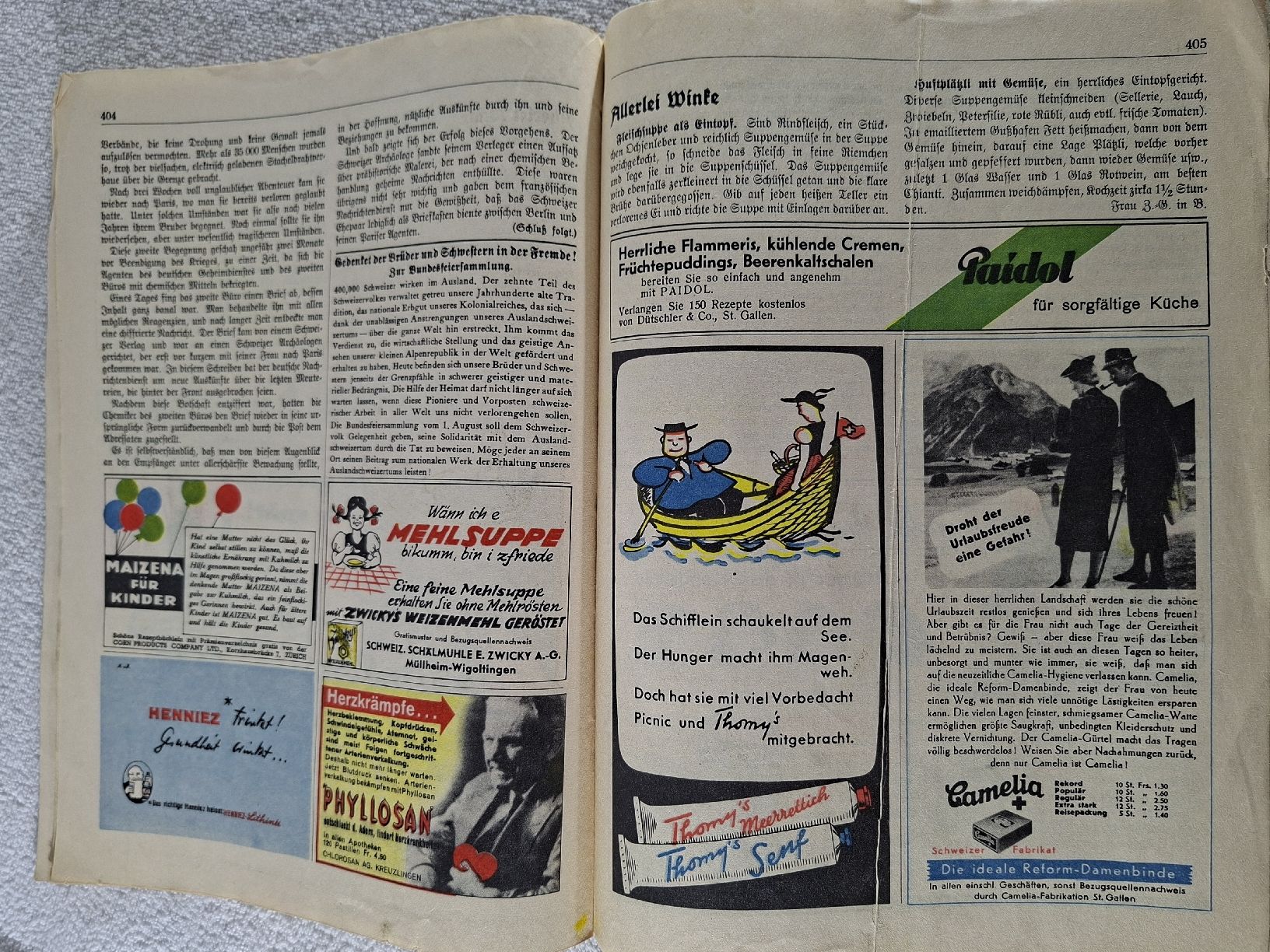 Riviste & Magazine: antike Zeitschrift, Beobachter, 1938 – Usato da Grindelwald venduto da carro5 6