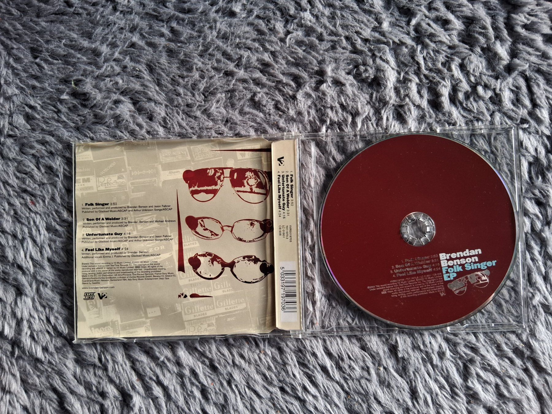 CD: BRENDAN BENSON    FOLK SINGER EP     CD – Usato da Wetzikon ZH venduto da Ramones01 2