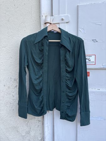 Emerald Green Blouse from Proenza Schouler