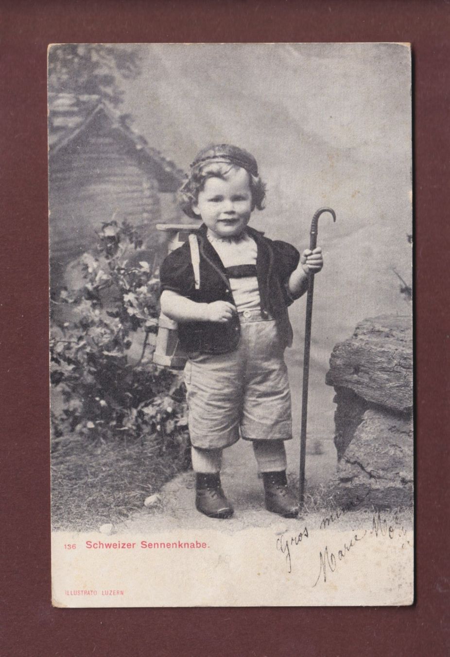 Cartoline postali: SCHWEIZ - Sennknabe - 1904 – Usato da Pully venduto da nicecards