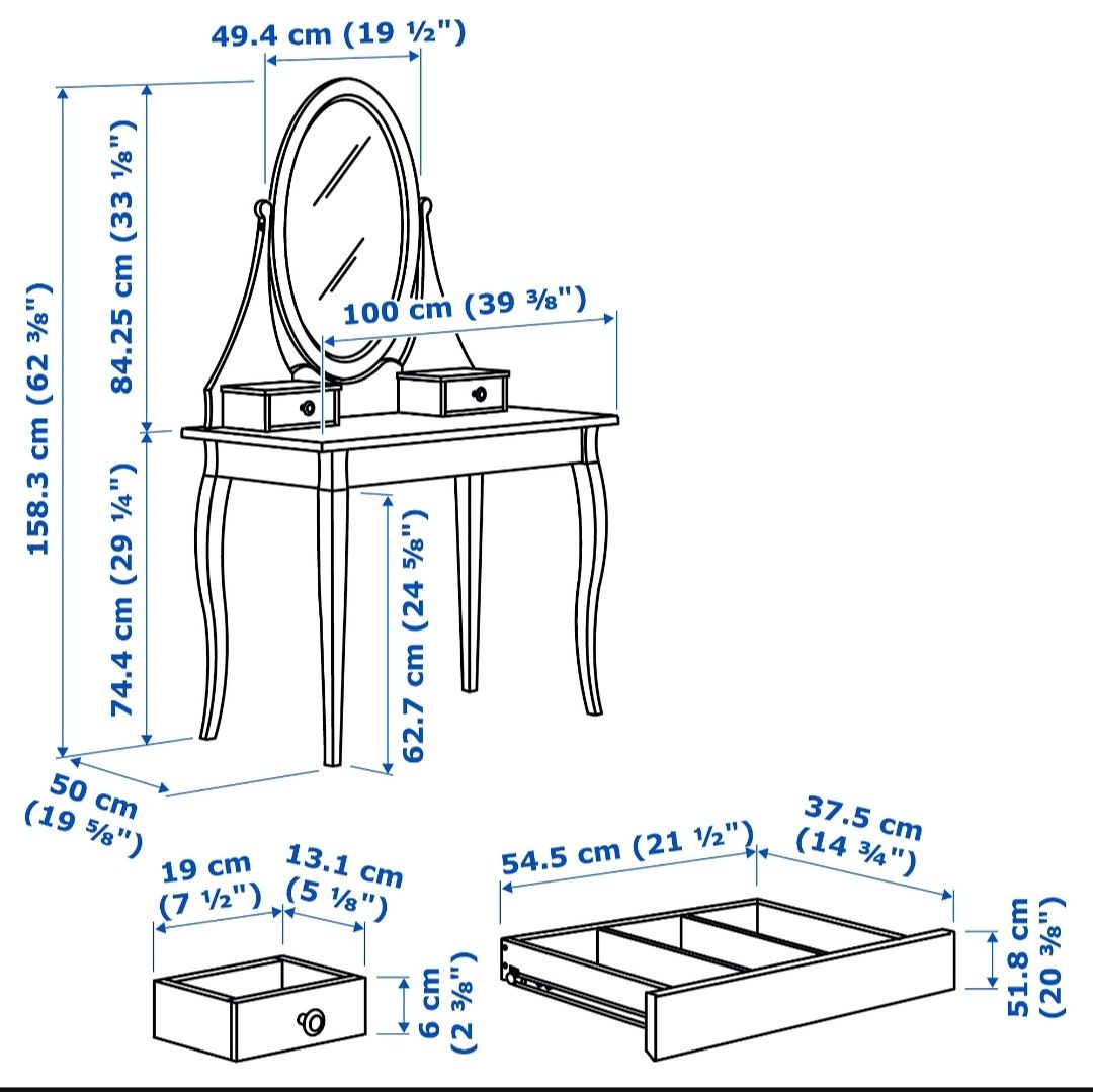 Ikea Coiffeuses: Ikea Schminktisch – D'occasion à Rudolfstetten par fammun 1
