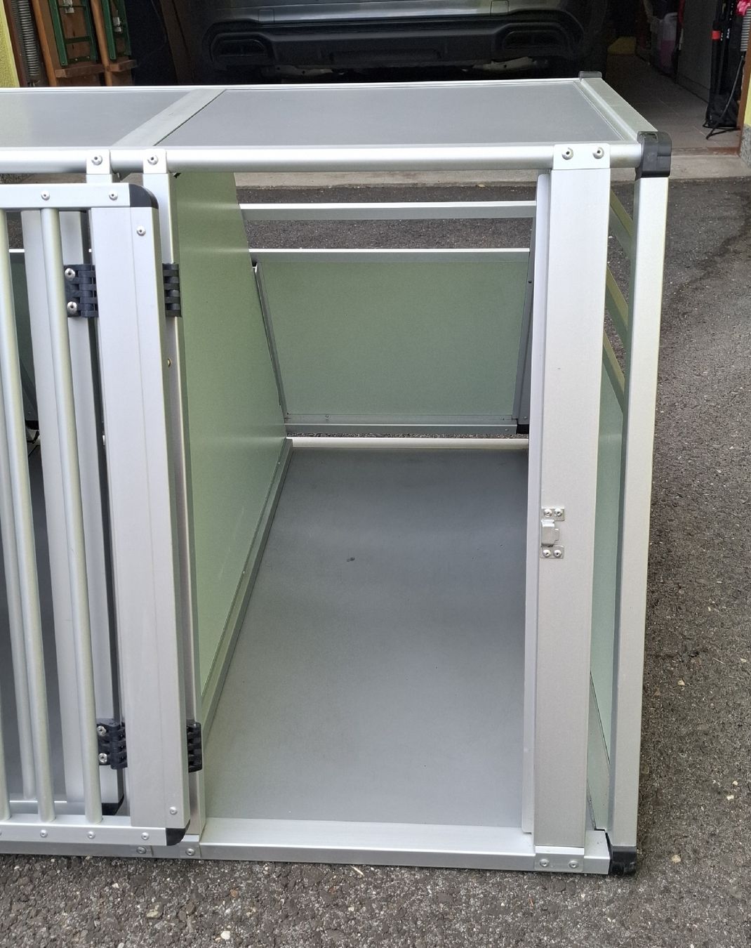 Käfige, Transport & Sicherheit: Autohundebox AluRide Doppelbox – Gebraucht aus Balzers von mackfose 3