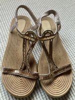 Goldene Sommersandalen ca. Gr. 37 Strass Jingpin Shoes