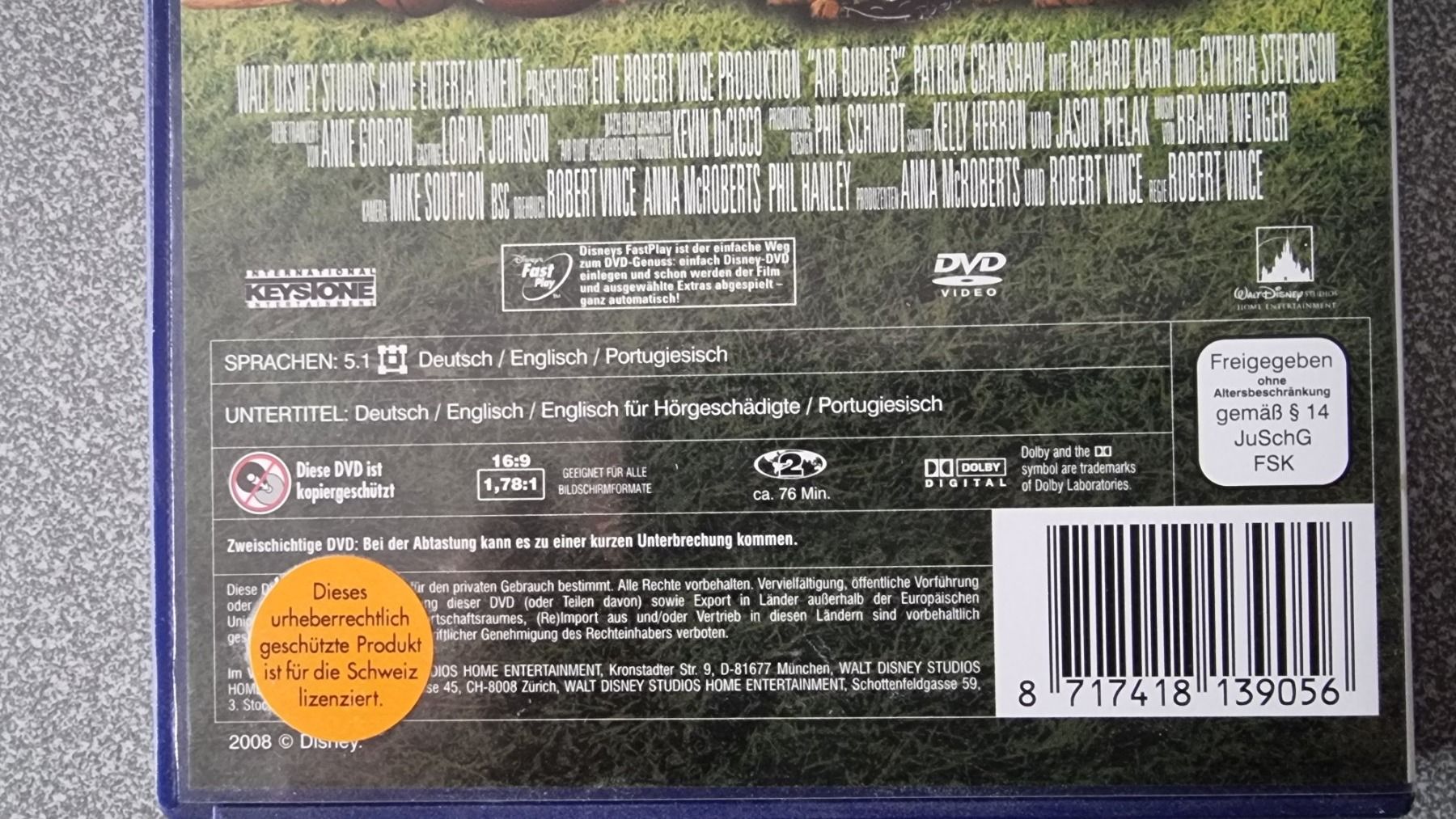 Tous les DVDs: DVD Air Buddies / Disney – D'occasion à Oetwil am See par fineli2 1