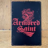 Blechschild 20x30cm ARMORED SAINT Retro Heavy Metal Vintage