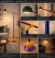 Bunte Designer-Stehlampe