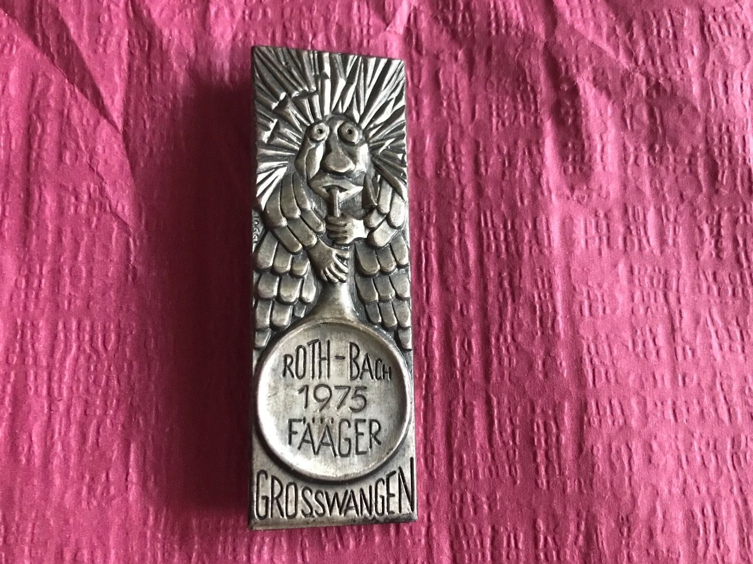 Placchette & Badge: Rothbachfääger Grosswangen 1975 – Usato da Itingen venduto da Bebbi6569