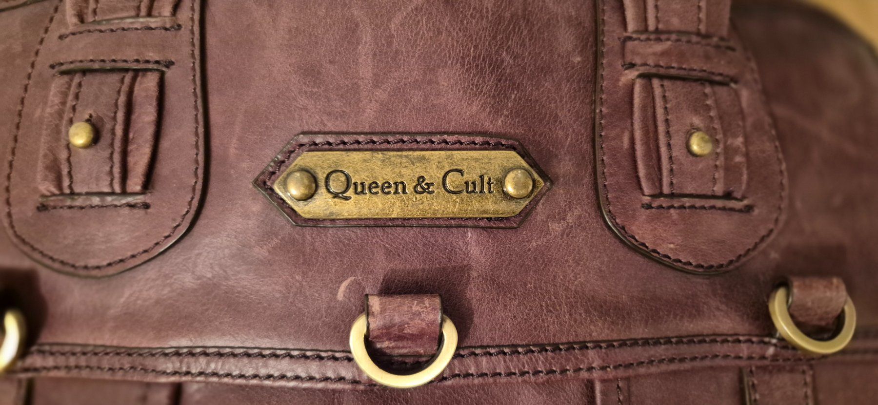 Taschen: Queen & Cult Ledertasche / Tote Bag braun – Gebraucht aus Windisch von LaubAir 2