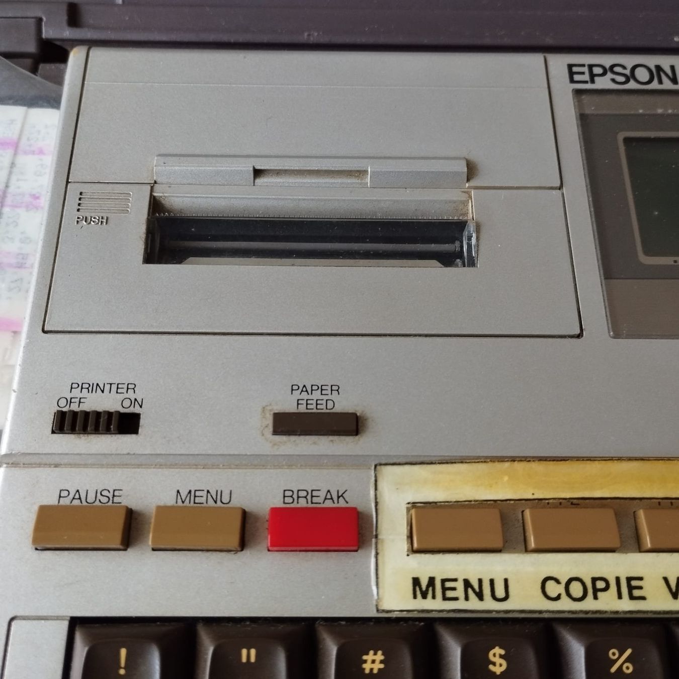 PC: EPSON HX 20 - premier ordinateur portable 1980 – Usato da Meyrin venduto da mumen 3