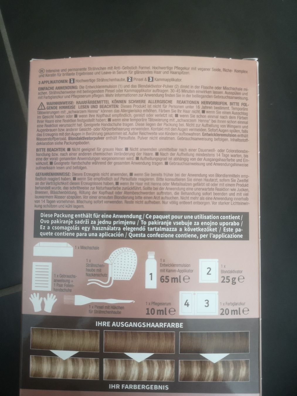 Färbemittel: Strähnchen Blond / Go Blonder John Frieda – Neu und originalverpackt aus Mellingen von Goldenspoon 1