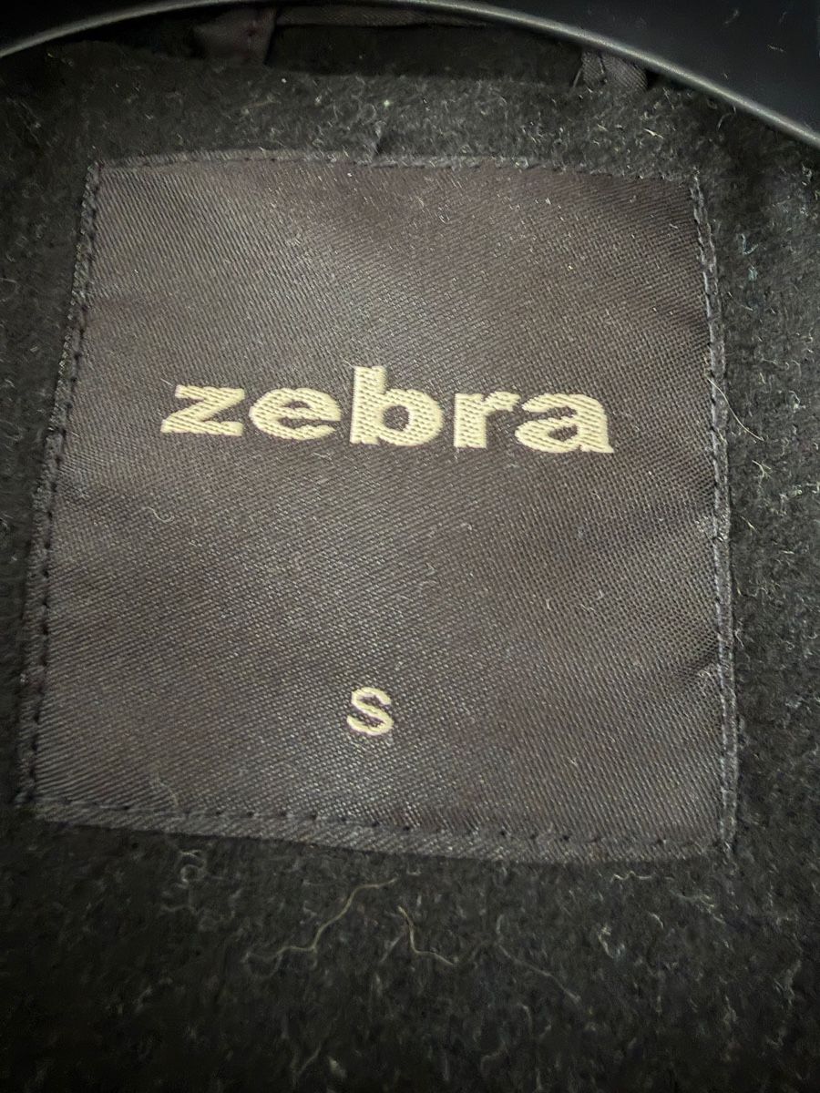 Zebra Mäntel: Mantel Zebra schwarz mit Bindegürtel Grösse S😍 – Gebraucht aus Aarburg von manju2007 1