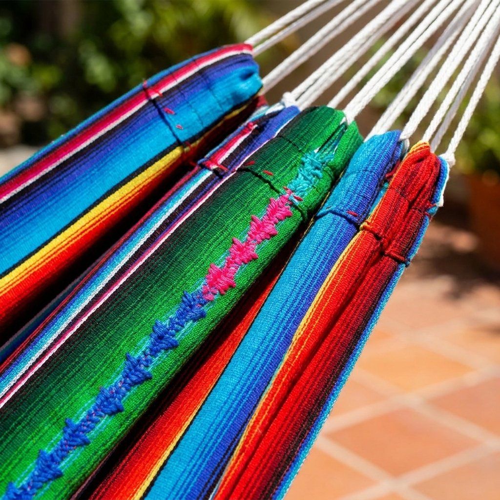 Amache: Mayan Hammock - Authentic Quality - Wool & Cotton – Nuovo e nell'imballaggio originale da Dübendorf venduto da Mayan-Dreams 1