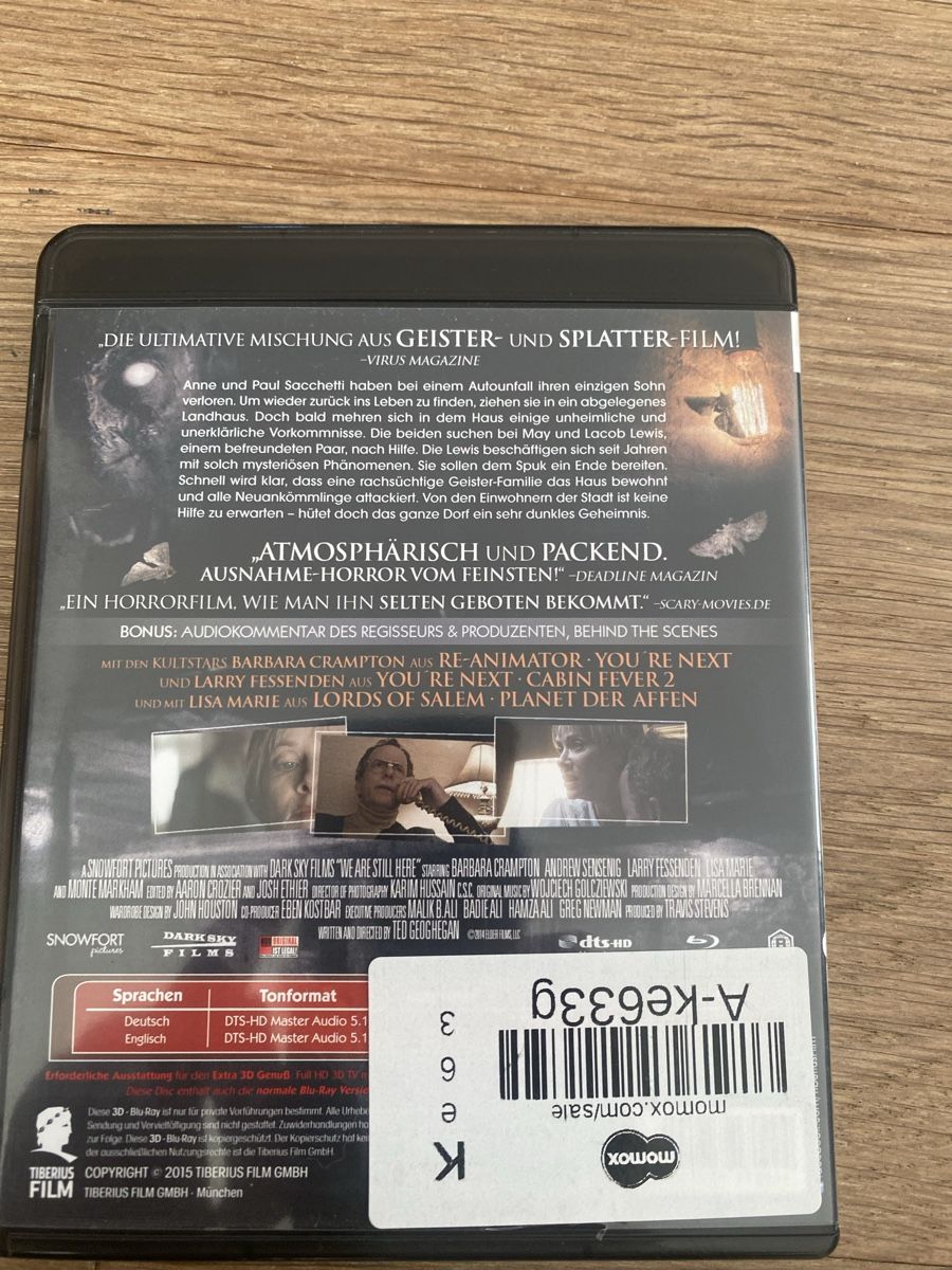 Tutti i DVDs: We Are Still Here 3D Blu-ray – Usato da Rüschlikon venduto da Granulat204 1