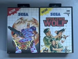 Forgotten Worlds + Operation Wolf - Master System Games