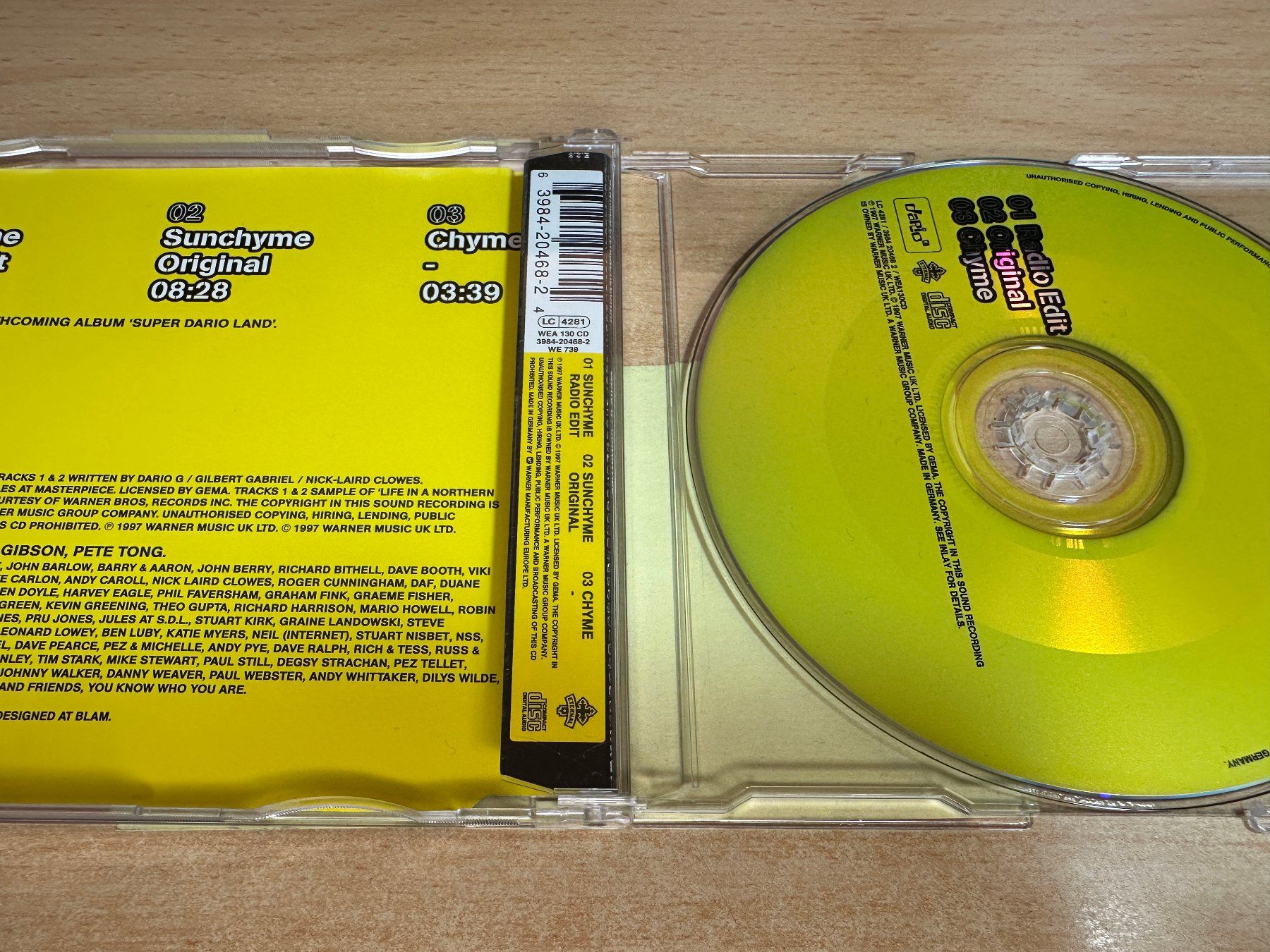 CD: Dario G – Sunchyme - Single CD – Usato da Rikon im Tösstal venduto da Alpenmutz 1