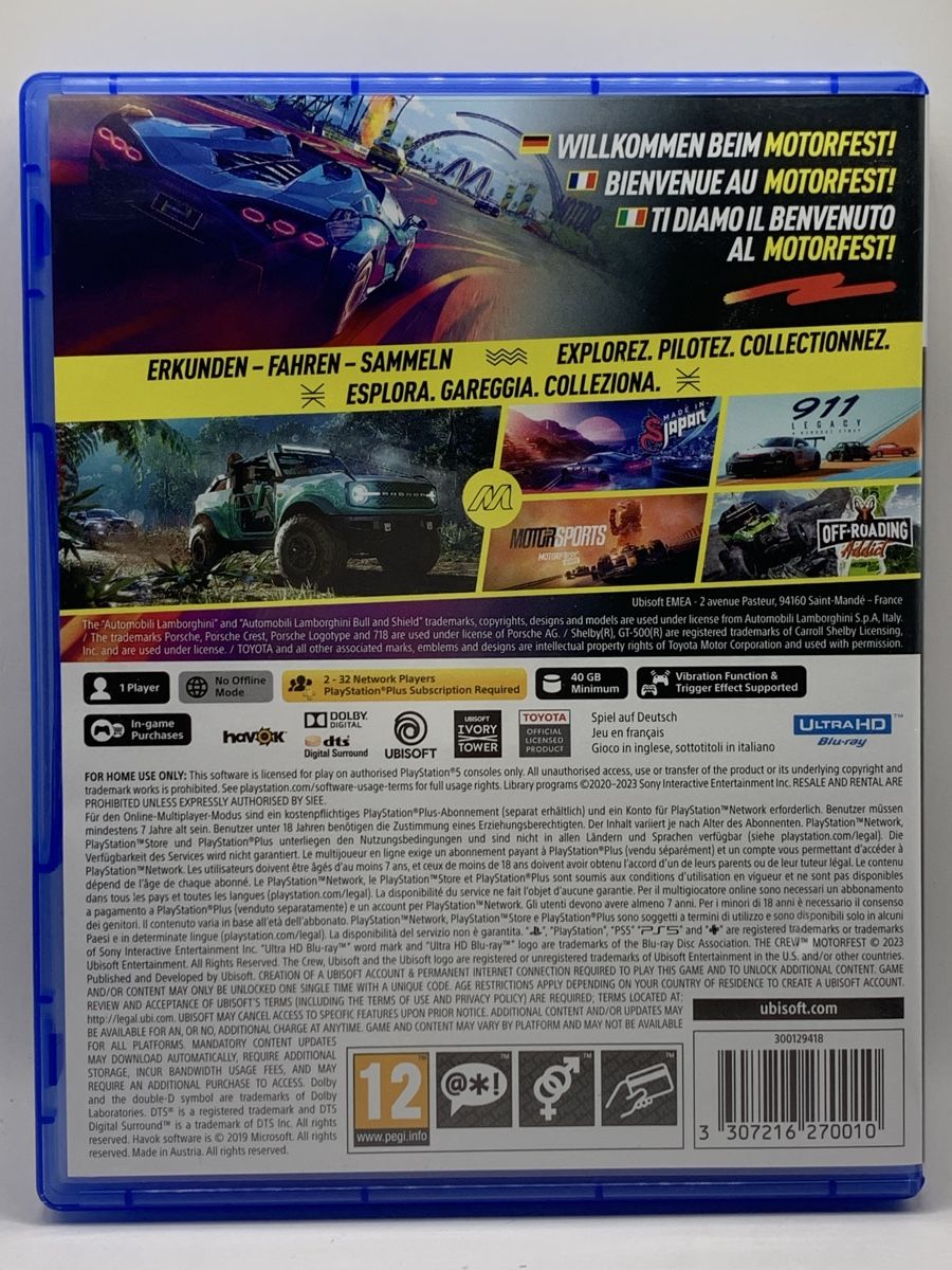 Sony Giochi: The Crew Motorfest - PS5 – Usato da Ostermundigen venduto da RG-Collector 1