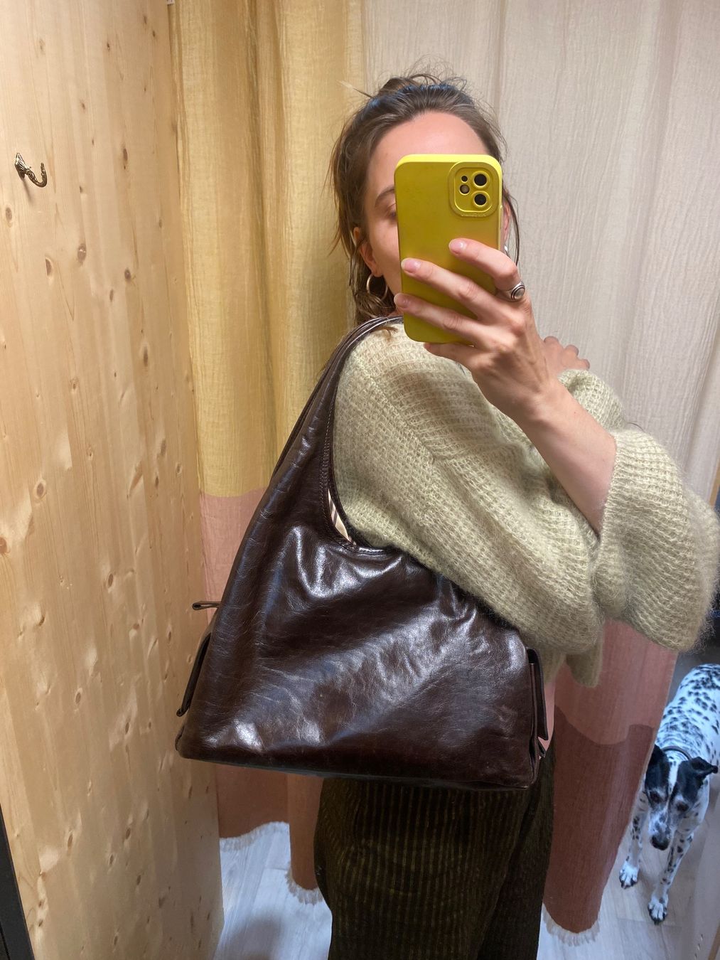 Coccinelle Borse da donna: Dunkelbraune Coccinelle Ledertasche – Usato da Steffisburg venduto da kla_65qs 4