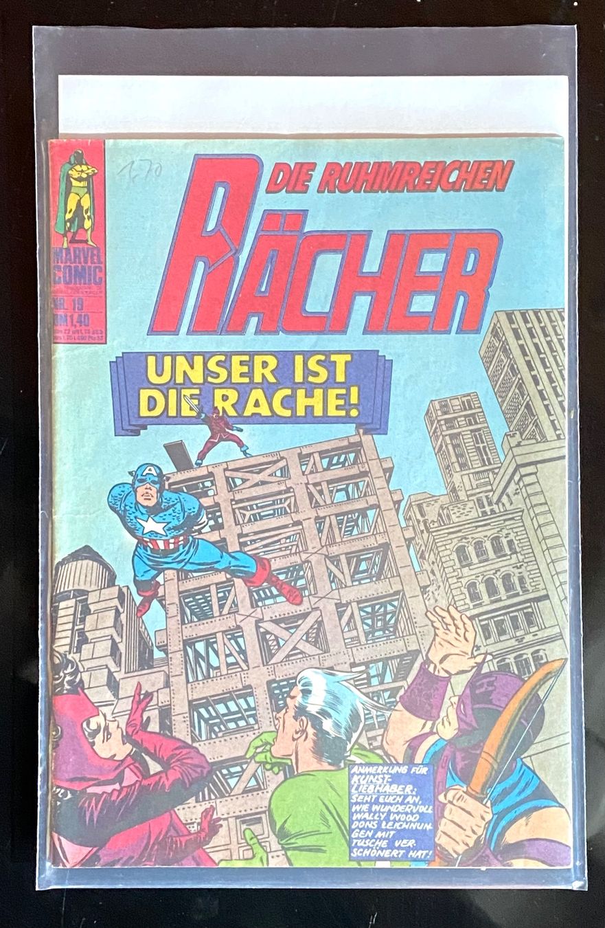 Fumetti: Die Ruhmreichen Rächer Marvel Williams, Nr. 19 Vintage Comic – Usato da Zuerich venduto da SonderArt-Wertgut 5