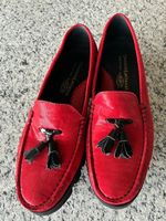 Daniele Lattanzi Loafers rot Voll-Leder Grösse 39,5