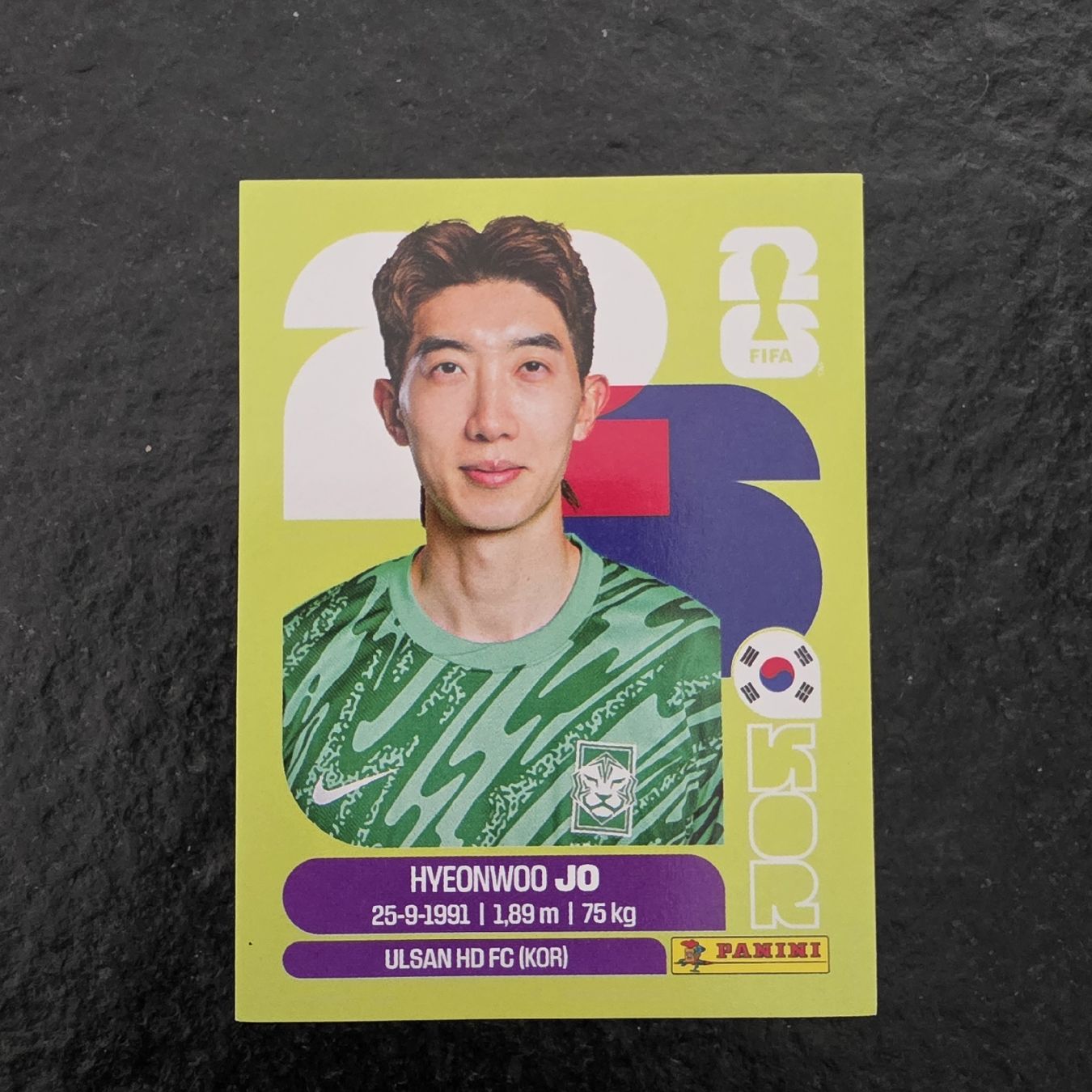 Panini Sammelbilder & Trading cards: Panini KOR2 Hyeongwoo Jo – Neu und originalverpackt aus Buchs AG von LogoParts