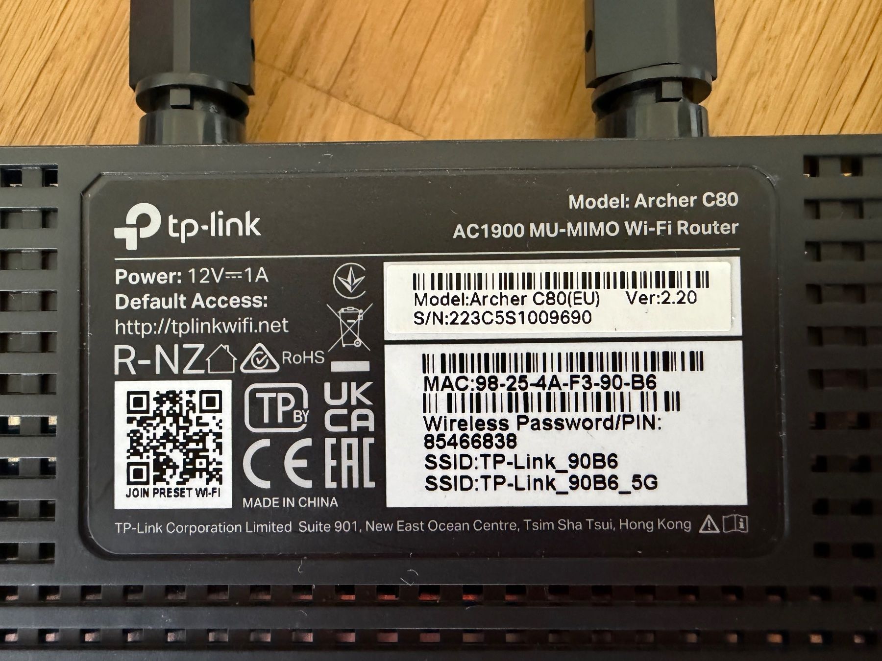 TP-Link Modem & Router: TP-Link Archer C80 – Usato da Holzhäusern ZG venduto da mapasingue 1