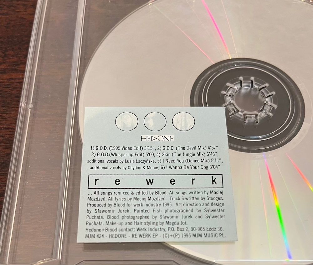 CD: CD - Hedone – Re-Werk - 1995 – Usato da Bergdietikon venduto da Lowieken 1