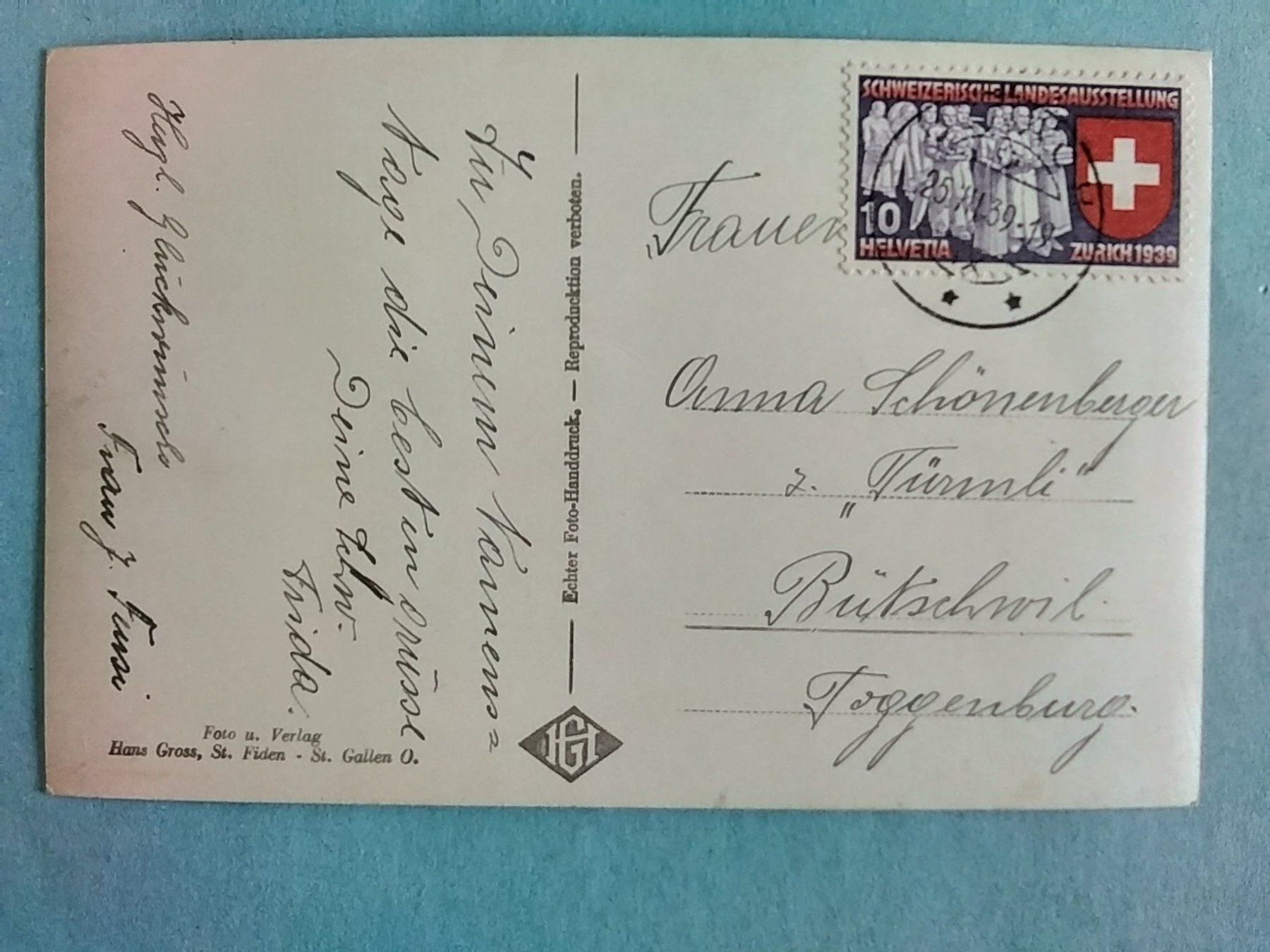 Ansichtskarten: SG Uznach Gasthaus Schäfli – Gebraucht aus Appenzell von lama19 1