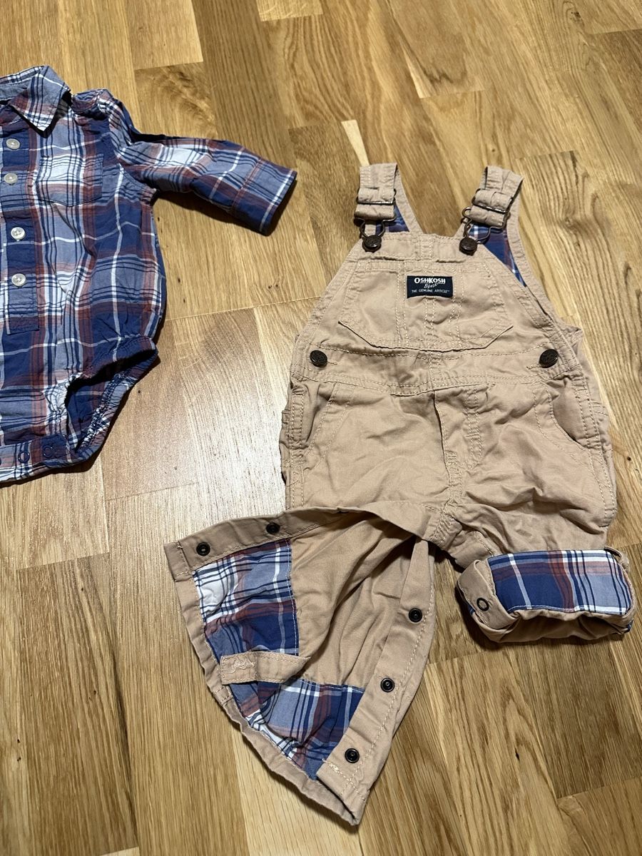 Oshkosh Ensembles: OshKosh Latzhose und Hemd 6M – D'occasion à Reutigen par ann_9mq9