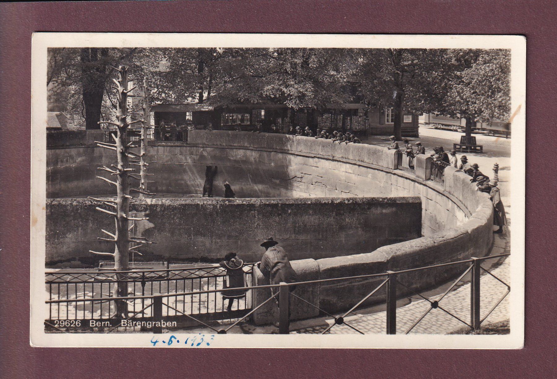 Cartoline postali: BERN - Bärengraben - 1933 – Usato da Pully venduto da nicecards