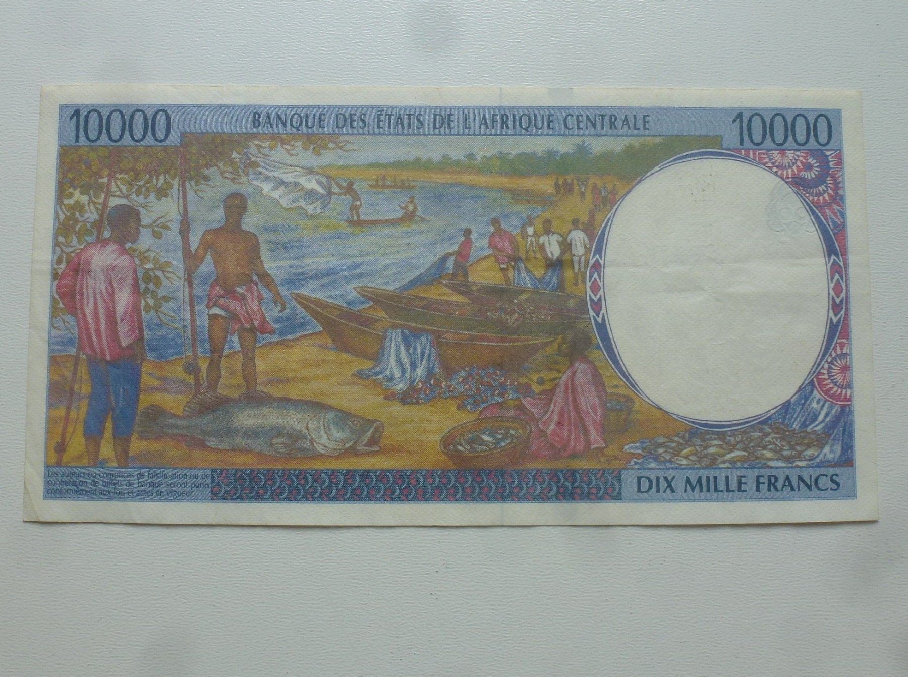 Banknoten: Central Afrika ++ 10000 Francs ND – Gebraucht aus Walkringen von Casablanca777 1