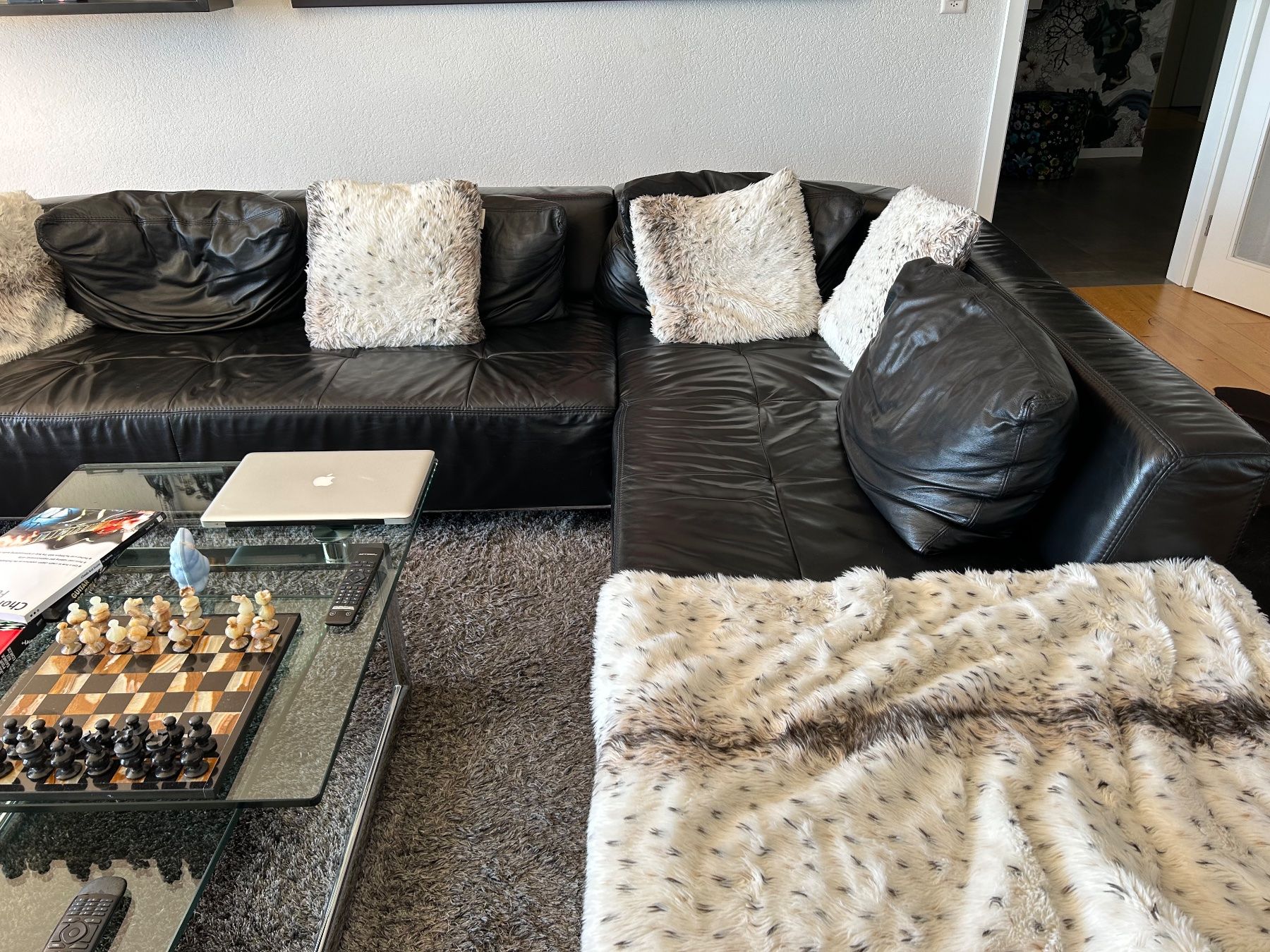 Pfister Divani: Salon, en cuir en parfait état – Usato da Chez-le-Bart venduto da kouni12 2