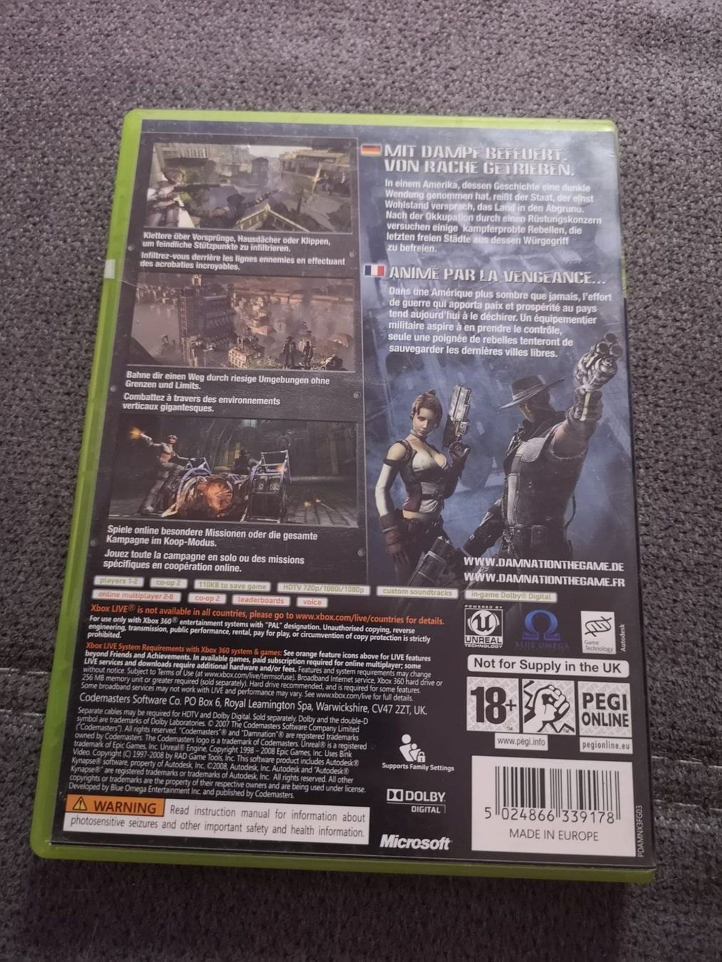 Giochi: Damnation XBOX 360 – Usato da Herisau venduto da Seyashop_2 1