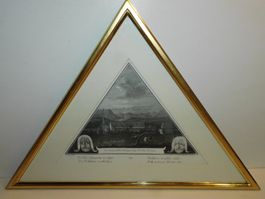 Lithografie original Gebr Eglin Luzern 1828 - Goldrahmen