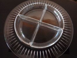 Hochwertige Hors d'oeuvre Platte Bleikristall rund