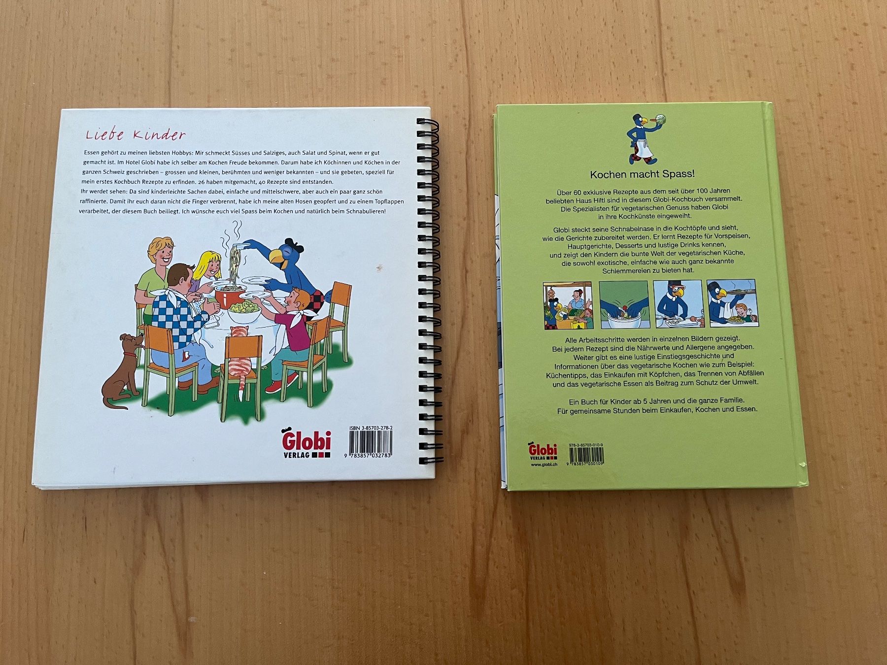 Livres: 2 Globi Kochbücher für Kinder – D'occasion à Jona par tissot8645 1