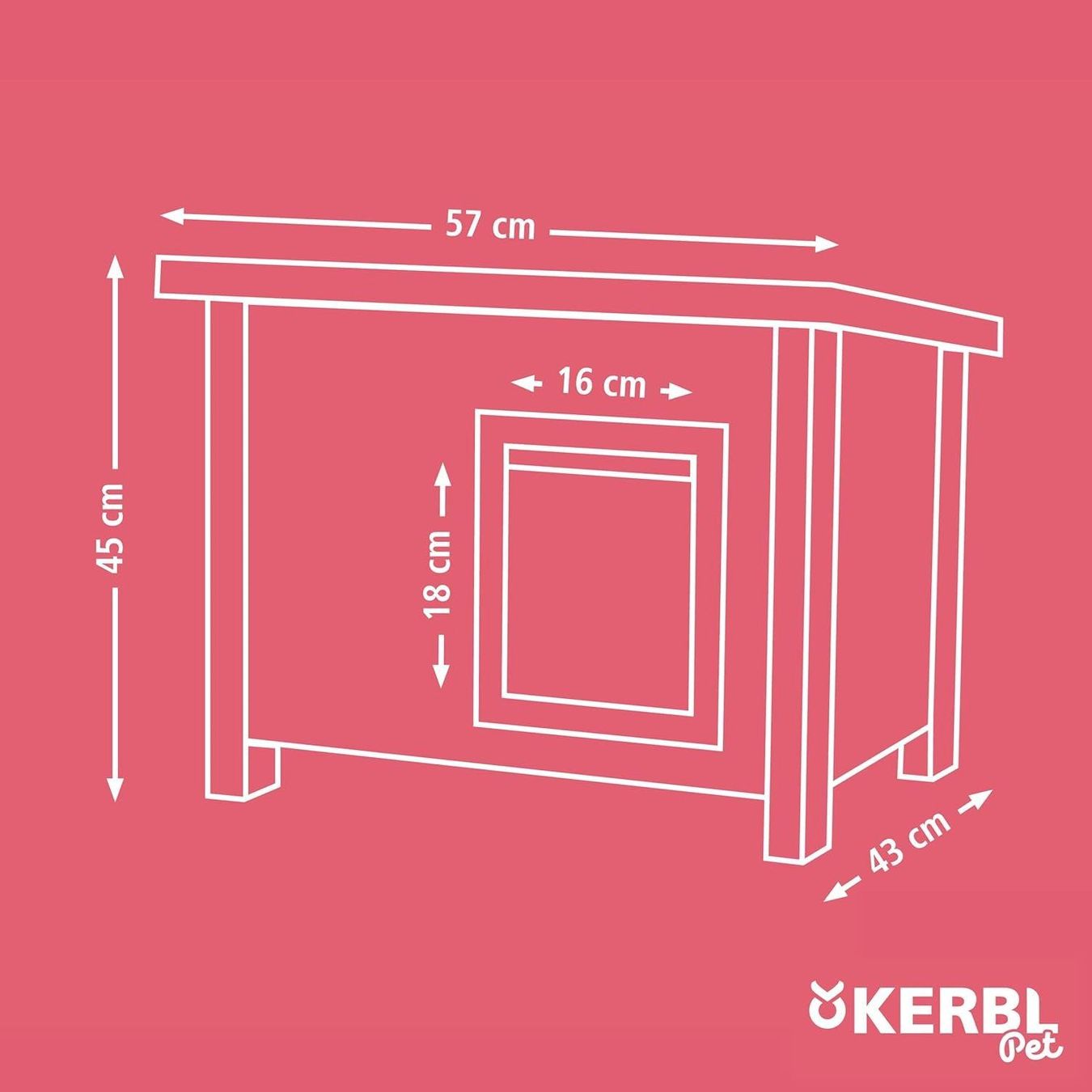 Sonstiges Tierzubehör: Kerbl Eli ECO-Katzenhaus 57x45x43cm – Neu und originalverpackt aus Bottighofen von zaap 8