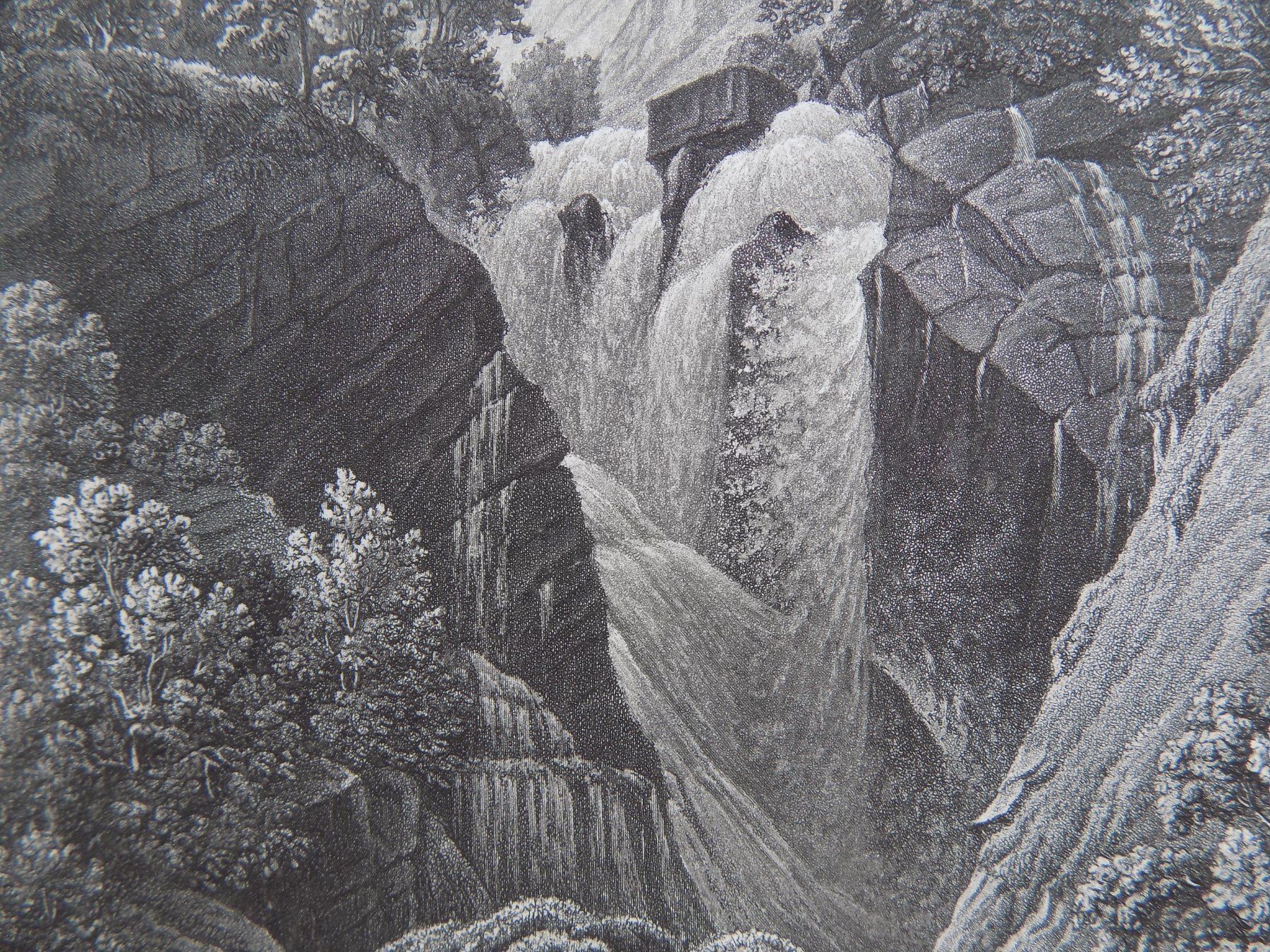 Gravures: Unterer Reichenbachfall Schattenhalb – D'occasion à Risch par Rischli15 4