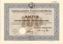 Hamburgische Electricitäts-Werke, Hamburg - 1931